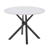 Ceramic Dining Table for 4 People Round - Avesta