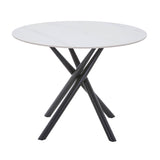 Ceramic Dining Table for 4 People Round - Avesta