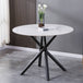 Ceramic Dining Table for 4 People Round - Avesta