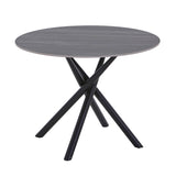 Ceramic Dining Table for 4 People Round - Avesta