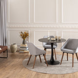 Ceramic Dining Table for 4 People Round - Malta