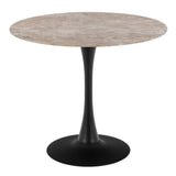 Ceramic Dining Table for 4 People Round - Malta