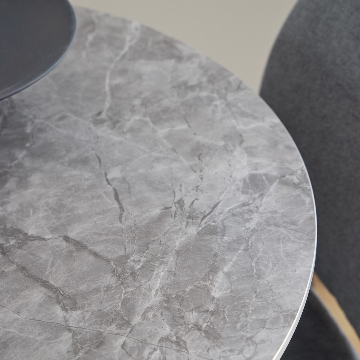 Ceramic Dining Table for 4 People Round - Malta
