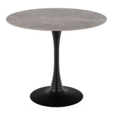 Ceramic Dining Table for 4 People Round - Malta