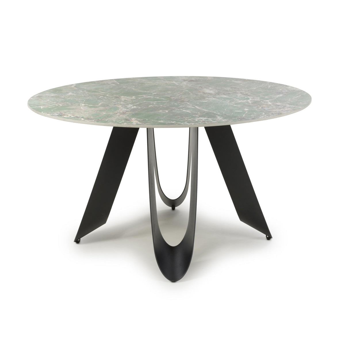 Ceramic Dining Table for 4 People Round - Osaka