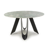 Ceramic Dining Table for 4 People Round - Osaka