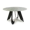 Ceramic Dining Table for 4 People Round - Osaka