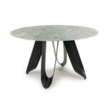 Ceramic Dining Table for 4 People Round - Osaka