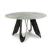 Ceramic Dining Table for 4 People Round - Osaka