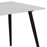 Ceramic Dining Table for 4 to 6 People Rectangular - Wicklow