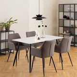 Ceramic Dining Table for 4 to 6 People Rectangular - Wicklow
