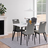 Ceramic Dining Table for 4 to 6 People Rectangular - Wicklow