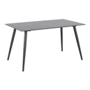 Ceramic Dining Table for 4 to 6 People Rectangular - Wicklow