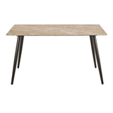 Ceramic Dining Table for 4 to 6 People Rectangular - Wicklow