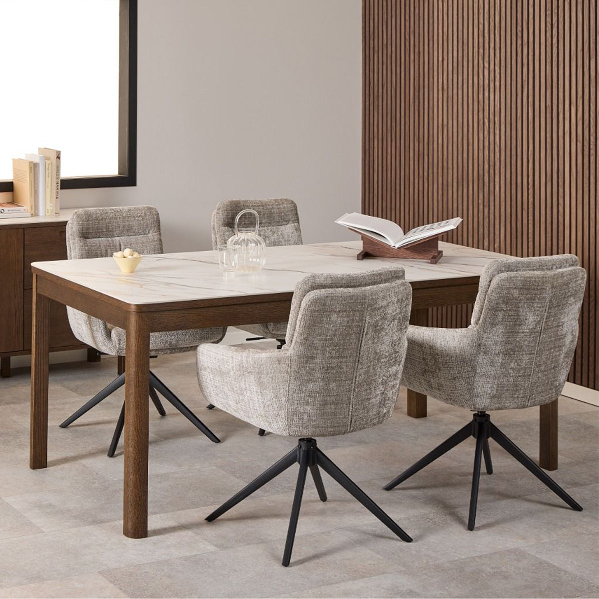 Ceramic Dining Table for 8 People 180cm Wide Rectangular - Southampton