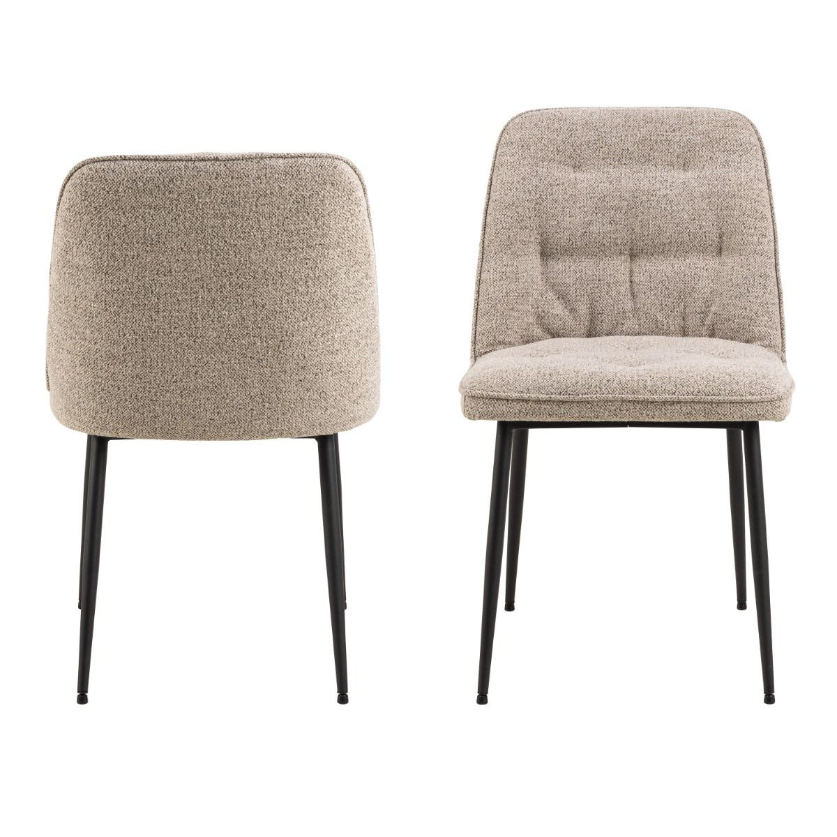 Ceramic Dining Table in Grey With 4 Brooke Dining Chairs - Wicklow