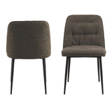 Ceramic Dining Table in Grey With 4 Brooke Dining Chairs - Wicklow