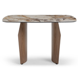 Ceramic Dining Table in Curved Shape for 4 People - Sienna