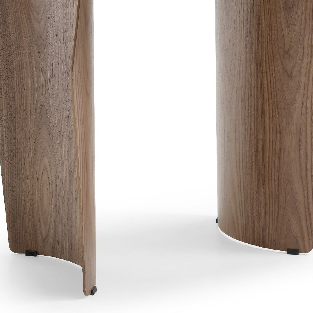 Ceramic Dining Table in Curved Shape for 4 People - Sienna