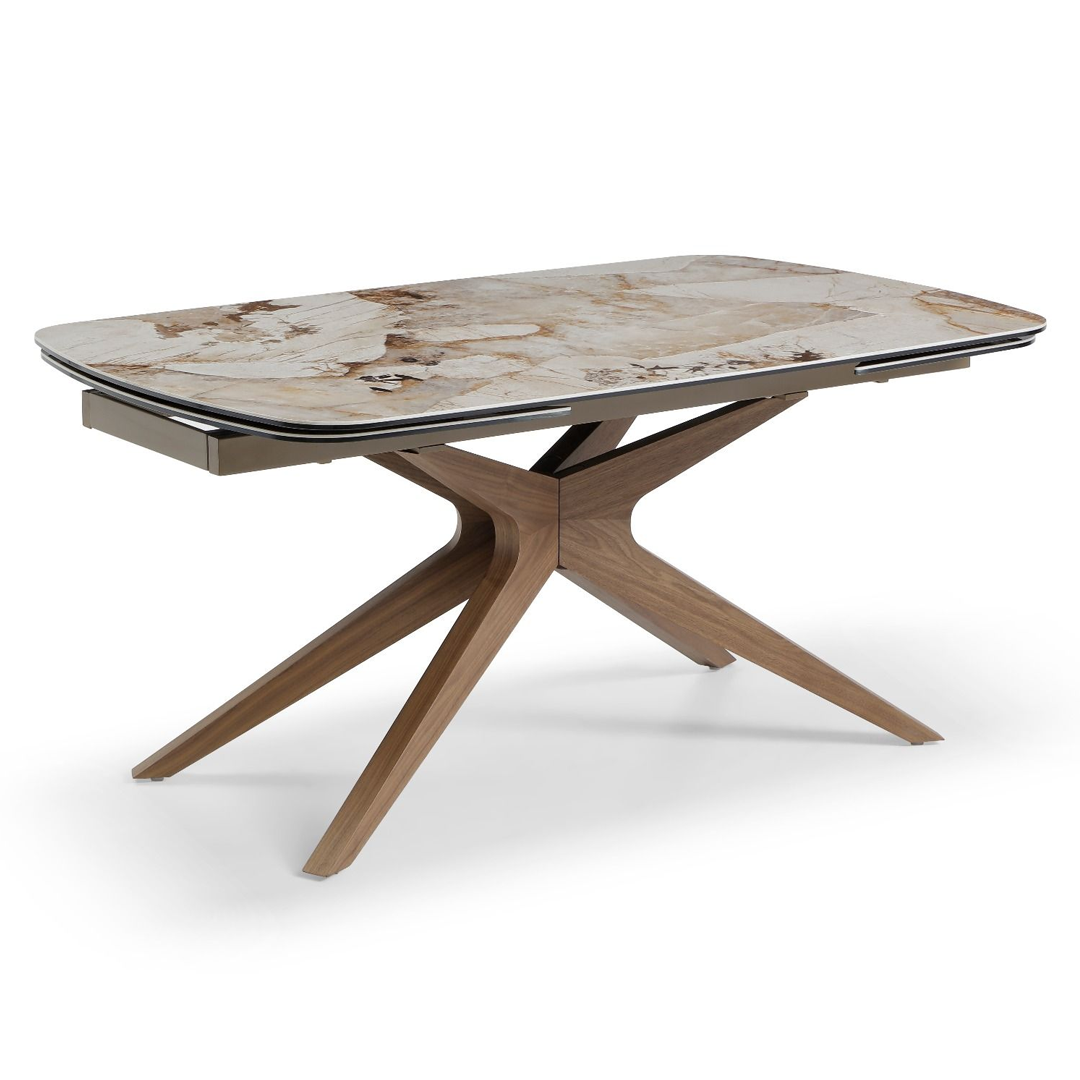 Ceramic Dining Table in Curved Shape for 8 to 10 People - Serene