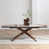 Ceramic Dining Table in Curved Shape for 8 to 10 People - Serene