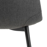 Ceramic Dining Table Round With 4 Celia Light Grey Chairs - Malta