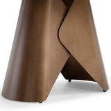 Ceramic Dining Table Small in Curved Shape for 6 People - Levente