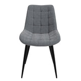 Ceramic Dining Table With 4 Fabric Dining Chairs - Luna