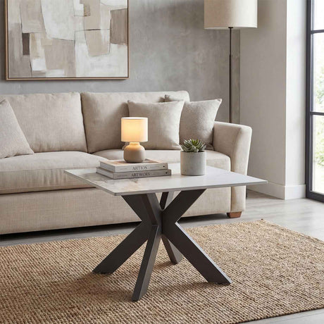 Ceramic End Table 65cm Wide Square - Tokyo