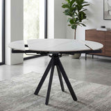Ceramic Extending Dining Table 120cm Wide for 4 to 6 People - Rotana