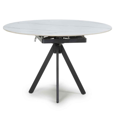 Ceramic Extending Dining Table 120cm Wide for 4 to 6 People - Rotana