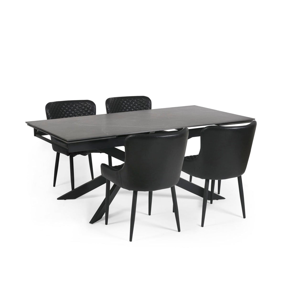 Ceramic Extending Dining Table for 4 to 6 People - Osaka