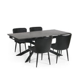 Ceramic Extending Dining Table for 4 to 6 People - Osaka