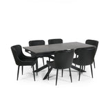 Ceramic Extending Dining Table for 4 to 6 People - Osaka