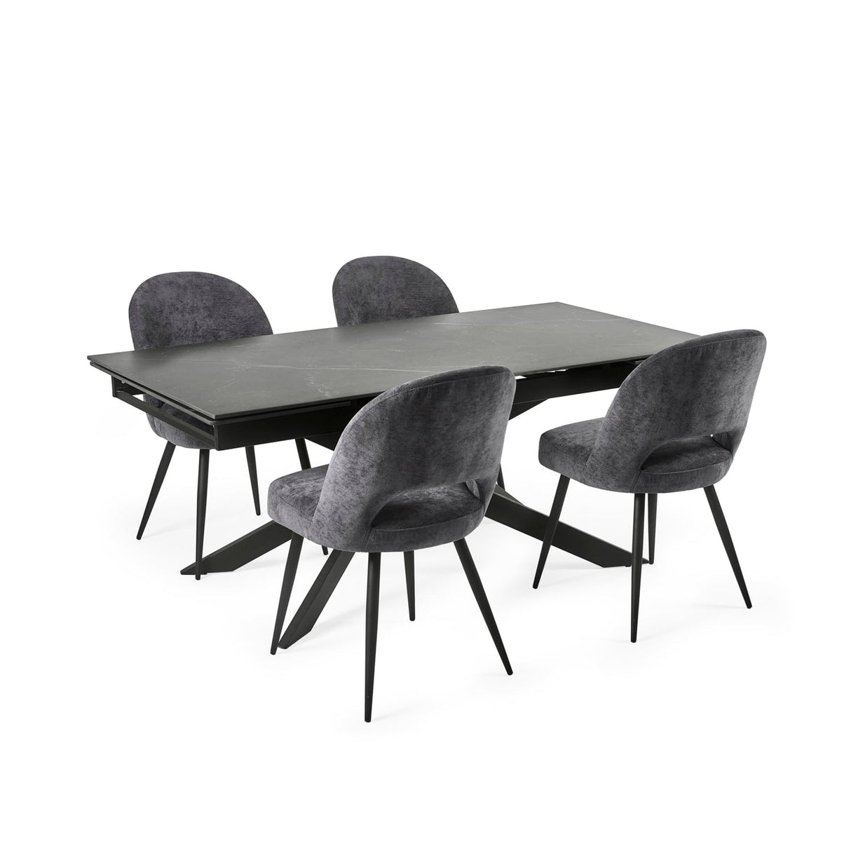 Ceramic Extending Dining Table for 4 to 6 People - Osaka