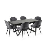 Ceramic Extending Dining Table for 4 to 6 People - Osaka