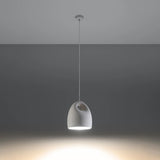 Ceramic Pendant Light With Bukano Lamp - Cafe Au Lait