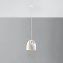 Ceramic Pendant Light With Bukano Lamp - Cafe Au Lait