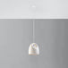 Ceramic Pendant Light With Bukano Lamp - Cafe Au Lait