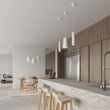 Ceramic Pendant Light With Electra Lamp - Cafe Au Lait