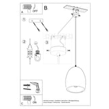 Ceramic Pendant Light With Flawiusz Lamp - Cafe Au Lait