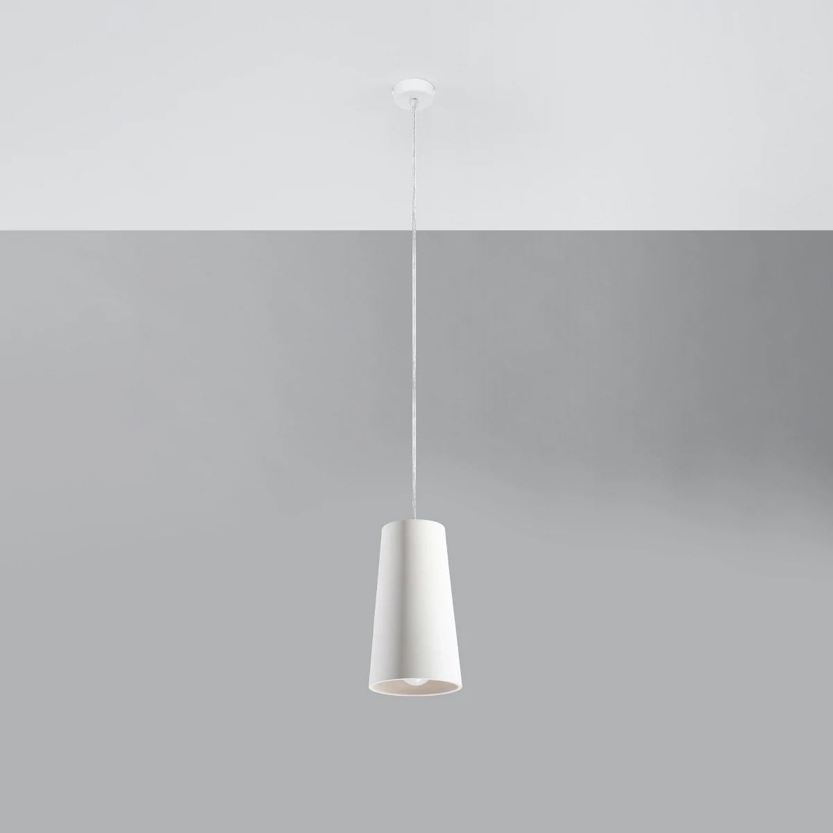 Ceramic Pendant Light With Gulcan Lamp - Cafe Au Lait