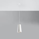 Ceramic Pendant Light With Gulcan Lamp - Cafe Au Lait