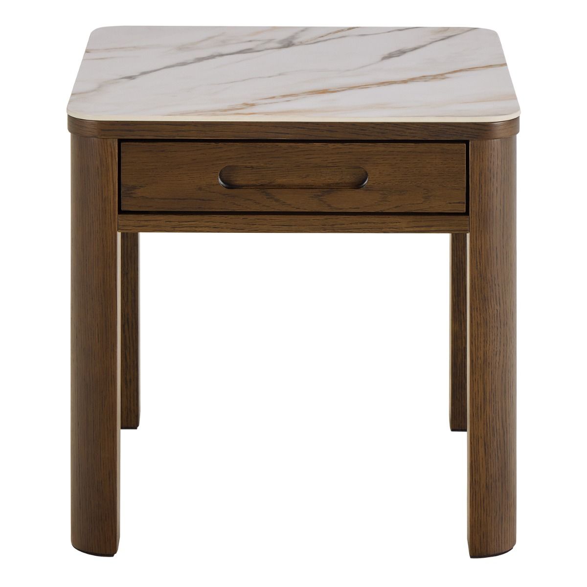 Ceramic Side Table Square With 1 Drawer - Southampton