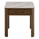 Ceramic Side Table Square With 1 Drawer - Southampton