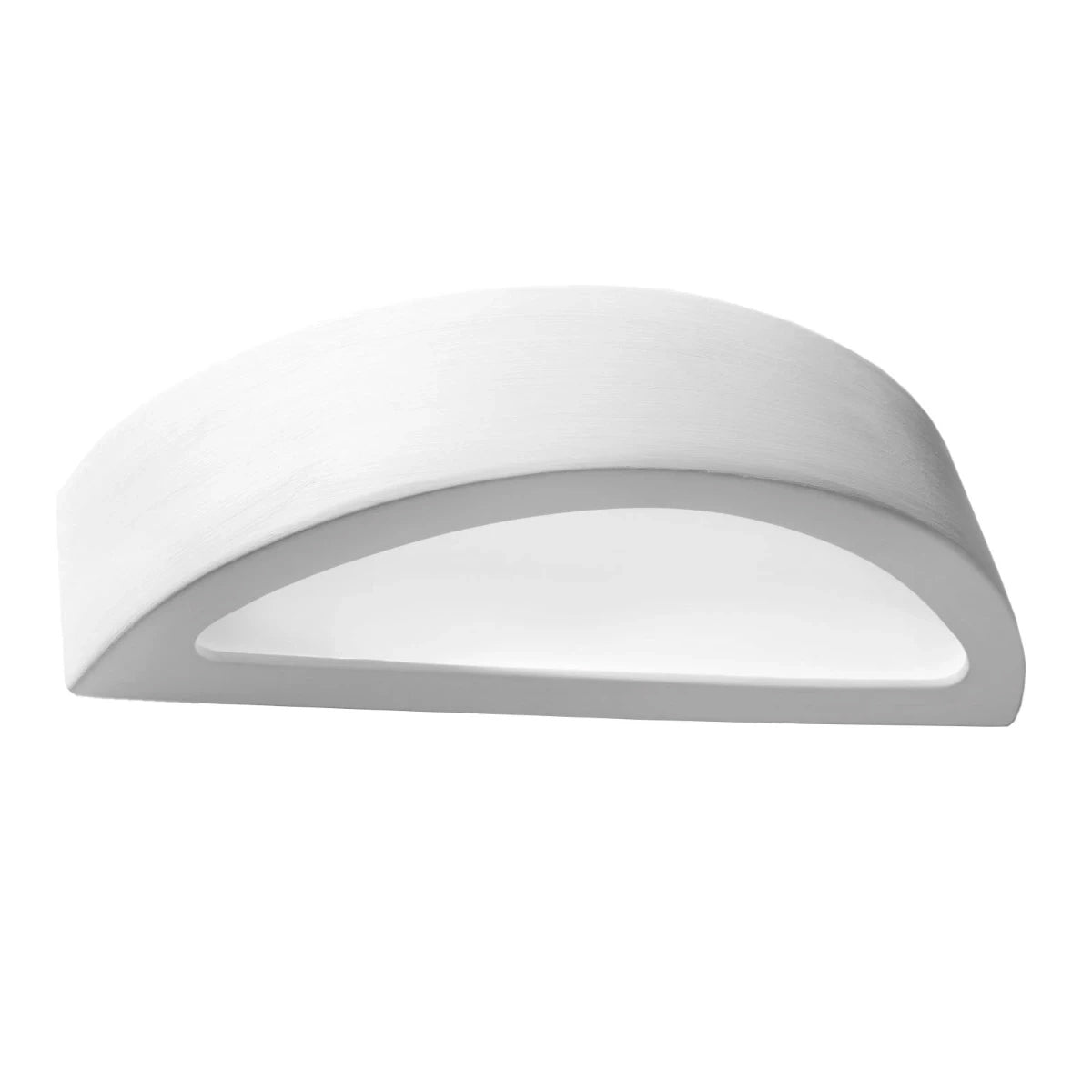 Ceramic Wall Light With Atena Glass Lamp - Cafe Au Lait