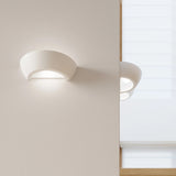 Ceramic Wall Light With Oskar Glass Lamp - Cafe Au Lait