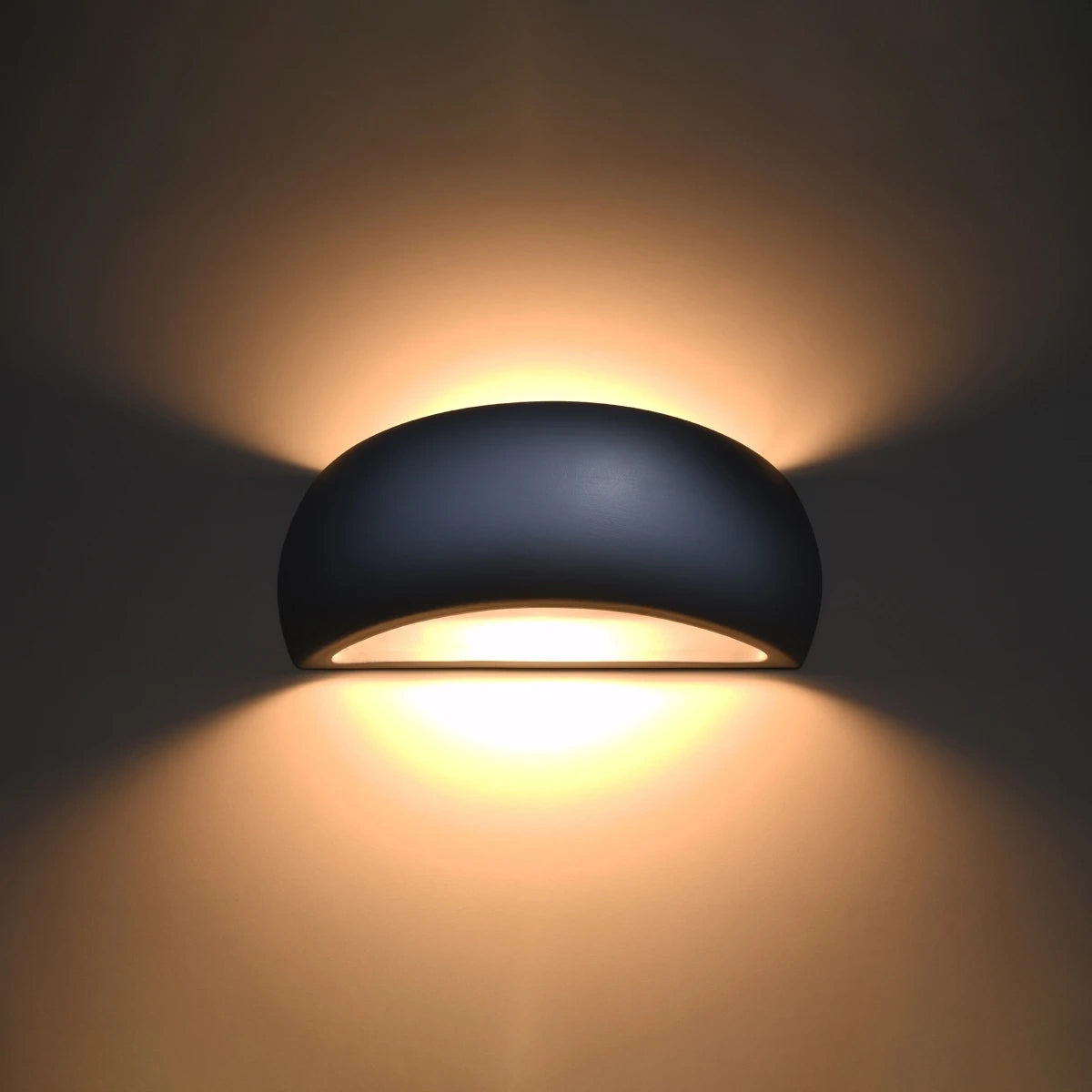 Ceramic Wall Light With Pontius Lamp - Cafe Au Lait