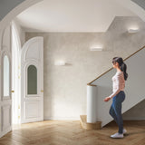 Ceramic Wall Light With Taugan Lamp - Cafe Au Lait