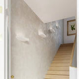 Ceramic Wall Light With Taugan Lamp - Cafe Au Lait